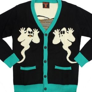 ISO Beistle Creepy Co Haunted House Cardigan